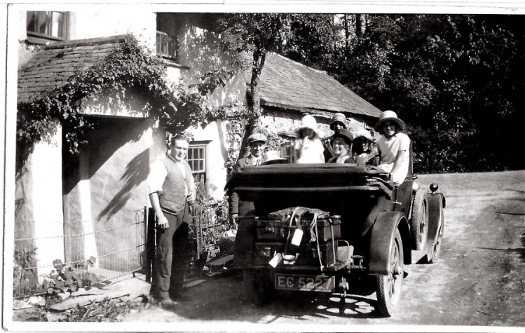 A rare treat for the times! Written on the back is 'off on holiday'