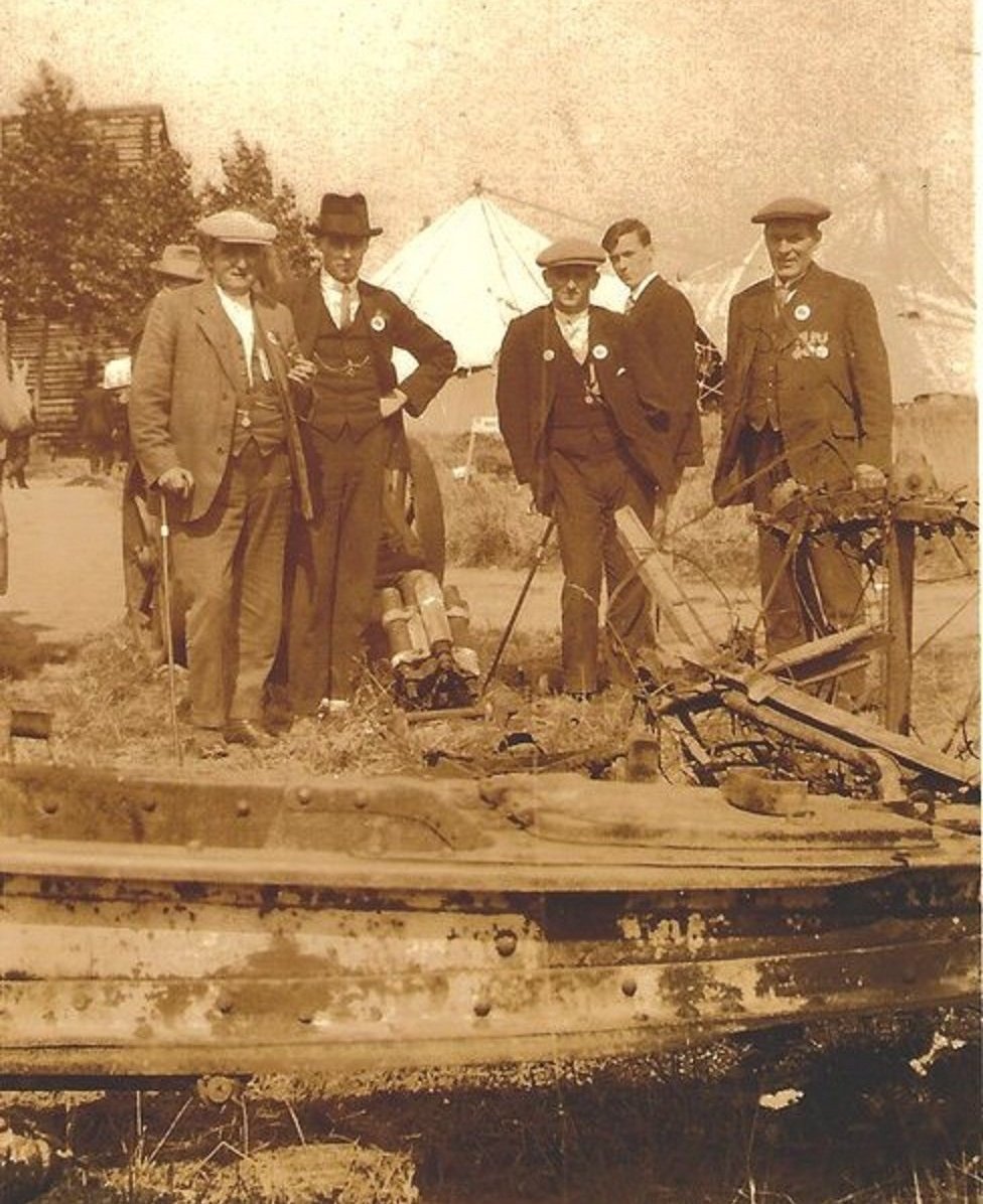 Believed to be a visit to Ypres - the Menin Gate